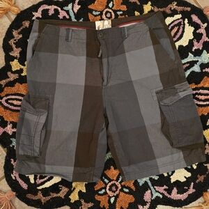 🔥🔥Vintage Y2K Men's OP Ocean Pacific Plaid Cargo Shorts🔥🔥 Size 40
